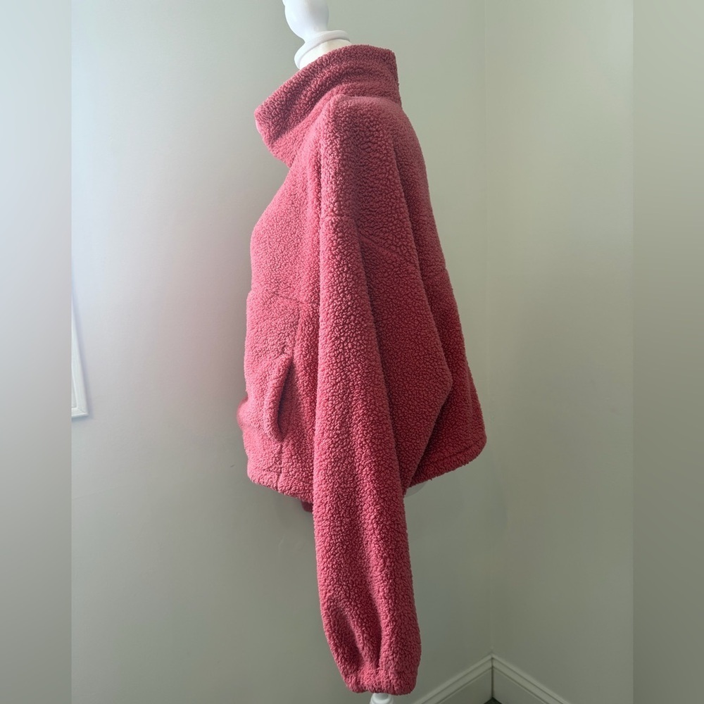Before You Size S Cozy Pink Fleece Pullover - Picture 4 of 12